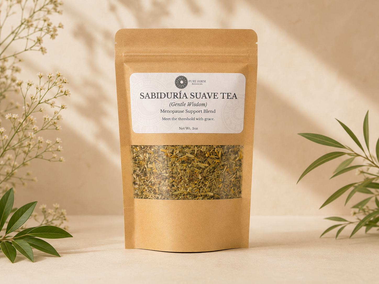 Sabiduría Suave — Botanical Tea for Menopause Wellness Rituals