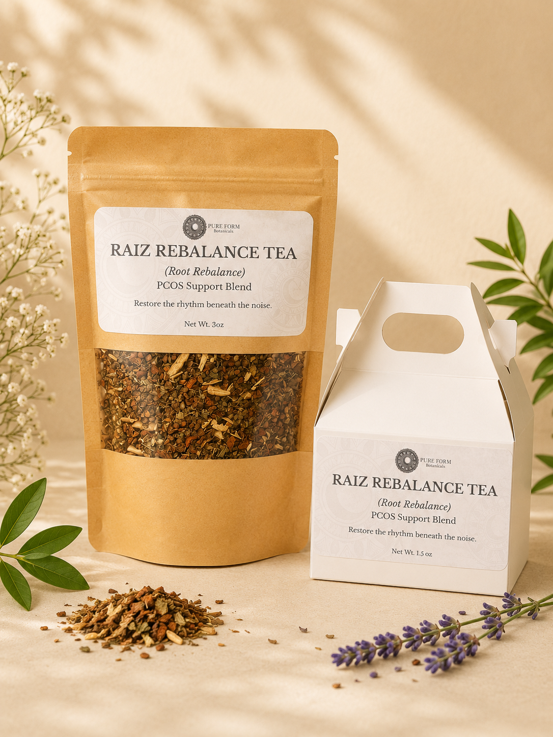 Raíz Rebalance — Botanical Tea for PCOS-Focused Wellness Rituals