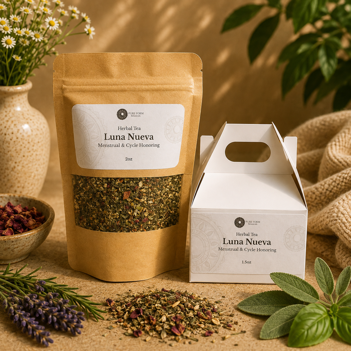 Luna Nueva — New Moon Botanical Cycle Ritual Tea