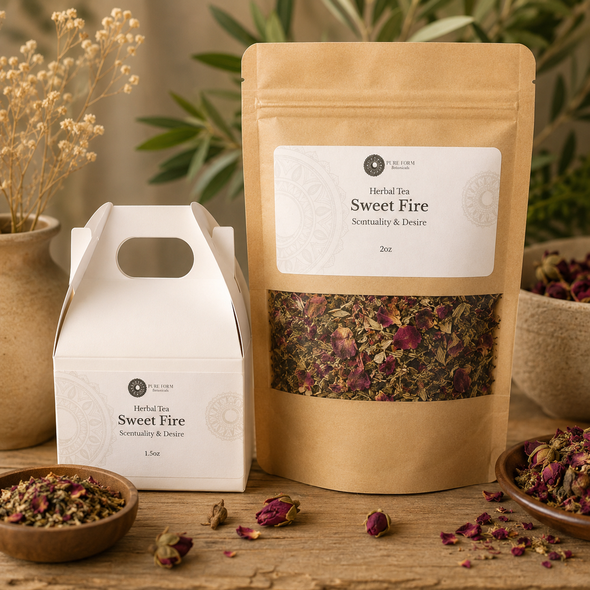 Sweet Fire — Botanical Tea for Sensuality & Desire